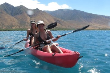 tandem kayak girls